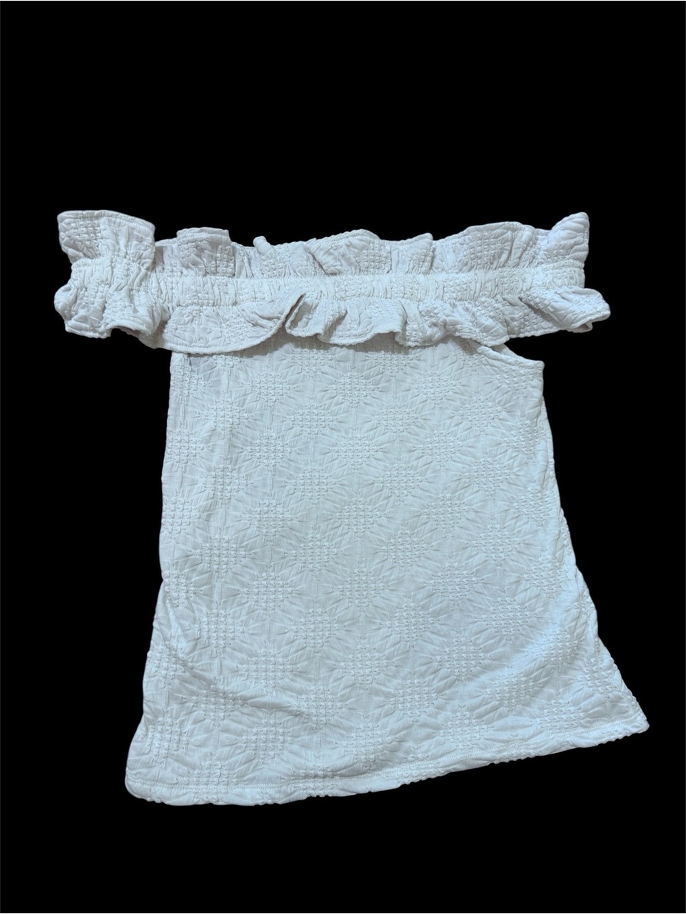 Maeve White Off-the-Shoulder Ruffle Camisole - Picture 2 of 7